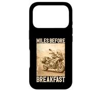 Carcasa para iPhone 17 Pro Miles Before Breakfast Moto Aventura Diseño
