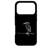 Carcasa para iPhone 17 Pro Minimalista Heron Line Art Bird Ilustración Diseño