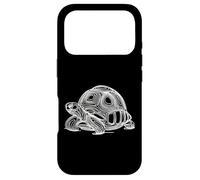 Carcasa para iPhone 17 Pro Minimalista Sulcata Tortoise Line Art Dibujo Diseño