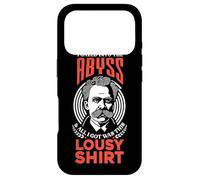 Carcasa para iPhone 17 Pro Miré en el Abismo por la Camisa pésima Nietzche Abyss