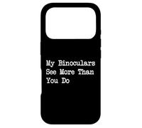 Carcasa para iPhone 17 Pro Mis binoculares Ven más Que tú: Cita Divertida sobre observación de Aves