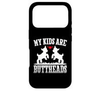 Carcasa para iPhone 17 Pro Mis Hijos Son Buttheads Divertido Cabra Amante Cabra Mamá Granjero