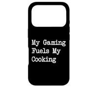 Carcasa para iPhone 17 Pro Mis Juegos alimentan mi Cocina Divertida Ropa de Cocinero para Jugadores