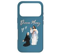 Carcasa para iPhone 17 Pro Misericordioso Jesús y Santa Faustina Dibujos Animados Divina Misericordia