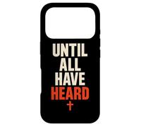 Carcasa para iPhone 17 Pro Misiones cristianas hasta Que Todos escuchen una tipografía audaz