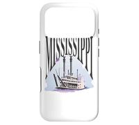 Carcasa para iPhone 17 Pro Mississippi Steamboat Riverboat Paddlewheel Steamship