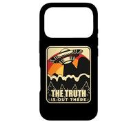 Carcasa para iPhone 17 Pro Misterioso OVNI Flying Saucer Encuentro Vintage Divertido Alien