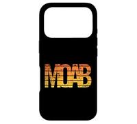 Carcasa para iPhone 17 Pro Moab Utah Vintage Retro Estilo Atardecer Desgastado Arte