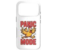 Carcasa para iPhone 17 Pro Modo de pánico Pollo Divertido Caos Humor