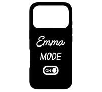 Carcasa para iPhone 17 Pro Modo Emma Activado Nombre Gracioso