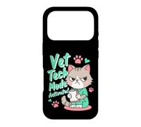 Carcasa para iPhone 17 Pro Modo Vet Tech Activado Funny Cat Veterinary