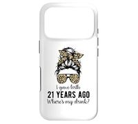 Carcasa para iPhone 17 Pro Mom Dad on 21 Year Old Son Daughters 21st Birthday Messy Bun