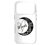 Carcasa para iPhone 17 Pro Mom I Love You to Moon & Back Mother I Love My Awesome Moms