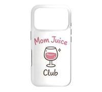Carcasa para iPhone 17 Pro Mom Juice Club Funny Wine Drinking Mothers Humor Design