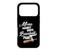 Carcasa para iPhone 17 Pro Moms Against White Baseball Pants - Baseball Season Mom