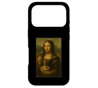 Carcasa para iPhone 17 Pro Mona Lisa Comiendo Ramen Arte Divertido Fideos Foodie Mashup