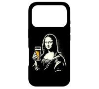 Carcasa para iPhone 17 Pro Mona Lisa con Cerveza Bar Pub Crawl Fiesta Hombres Mujeres Cerveza Divertida