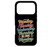 Carcasa para iPhone 17 Pro Monday Tuesday Wednesday Thursday Blink Monday -