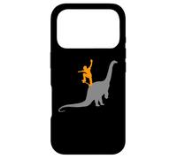 Carcasa para iPhone 17 Pro Monopatín Skater Skating Dinos Dinosaurio Skateboarder