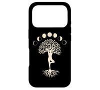 Carcasa para iPhone 17 Pro Moon Phase Tree of Life Tree Pose Yoga Woman Biohacker