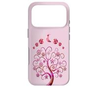 Carcasa para iPhone 17 Pro Moon Phases Pink Tree Fases De La Luna Árbol De La Vida Rosa