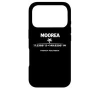 Carcasa para iPhone 17 Pro Moorea Polinesia Francesa Coordina Diseño de la Isla