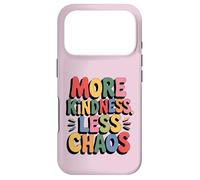 Carcasa para iPhone 17 Pro More Kindness Less Chaos Kids Boys Positive Saying Be Kind