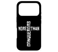 Carcasa para iPhone 17 Pro More Than Conquerors - Cita Cristiana de versículo bíblico Que Dice