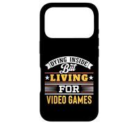 Carcasa para iPhone 17 Pro Morir en el Interior Pero Vivir para Videojuegos Gamer Divertido