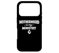 Carcasa para iPhone 17 Pro Motherhood is My Ministry Homeschool Mama Mom Life