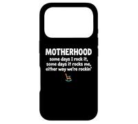 Carcasa para iPhone 17 Pro Motherhood Some Days I Rock It Some Days It Rocks Me