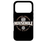 Carcasa para iPhone 17 Pro Mousehole Cornwall England Coordenadas Etiqueta 2C