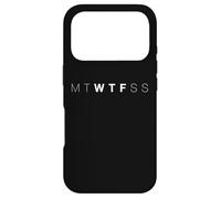 Carcasa para iPhone 17 Pro Mtwtfss WTF Días De La Semana De Humor para Adultos