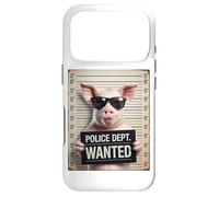 Carcasa para iPhone 17 Pro Mugshot Style Art Cerdo Gafas De Sol Cerdos