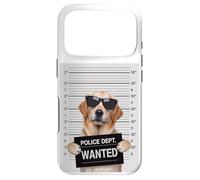 Carcasa para iPhone 17 Pro Mugshot Style Art Golden Retriever GR Dog Goldie