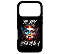 Carcasa para iPhone 17 Pro Mujer Puertorriqueña Yo Soy Boricua Puerto Rico Bandera Hispana