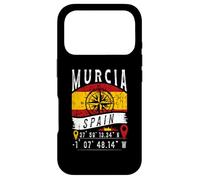 Carcasa para iPhone 17 Pro Murcia Bandera España Coordenadas GPS De Murcia