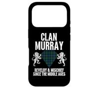 Carcasa para iPhone 17 Pro Murray Clan Escocés Nombre Escudo De Armas Tartán Fiesta Familiar