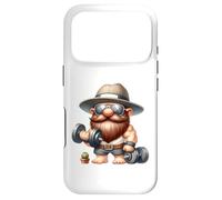Carcasa para iPhone 17 Pro Muscleman GNOME with Dumbbells Funny Fitness Working out