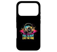 Carcasa para iPhone 17 Pro Music Headphones DJ Feel The Beat Live The Vibe Retro Sound