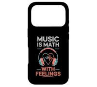Carcasa para iPhone 17 Pro Music Is Math with Feelings Headphones Heartbeat Art