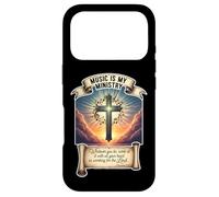 Carcasa para iPhone 17 Pro Músico Cristiano La música es mi Ministerio Maestro Jesucristo