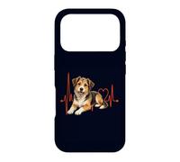Carcasa para iPhone 17 Pro Mutt Dog Lover Heartbeat ECG Pulse Estilo de Raza Mixta