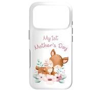 Carcasa para iPhone 17 Pro My 1st Mother's Day - Cute Mom & Baby Dear Cute Watercolor