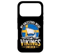 Carcasa para iPhone 17 Pro My Ancestors were Vikings Boat Bandera Sueca Barco Sueco