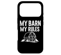 Carcasa para iPhone 17 Pro My Barn My Rules Sarcástico Divertido Humor agrícola