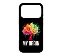Carcasa para iPhone 17 Pro My Brain Tree Rainbow Splash Neurodivergente Adulto