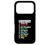 Carcasa para iPhone 17 Pro My Day Have Sex - Regalo Divertido para Adultos