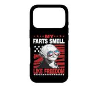 Carcasa para iPhone 17 Pro My Farts Smell Like Freedom 4th of July George Washington