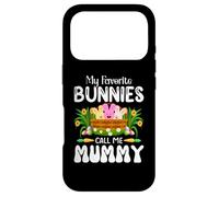 Carcasa para iPhone 17 Pro My Favorite Bunnies Call Me Mummy - Conejito de Pascua para niños y niñas